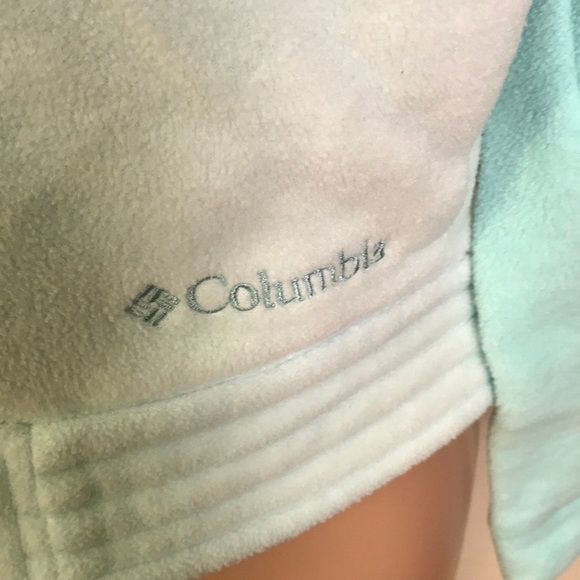Columbia Girls Youth 18/20 Blue Snowflake Fleece Jacket - Picture 3 of 6